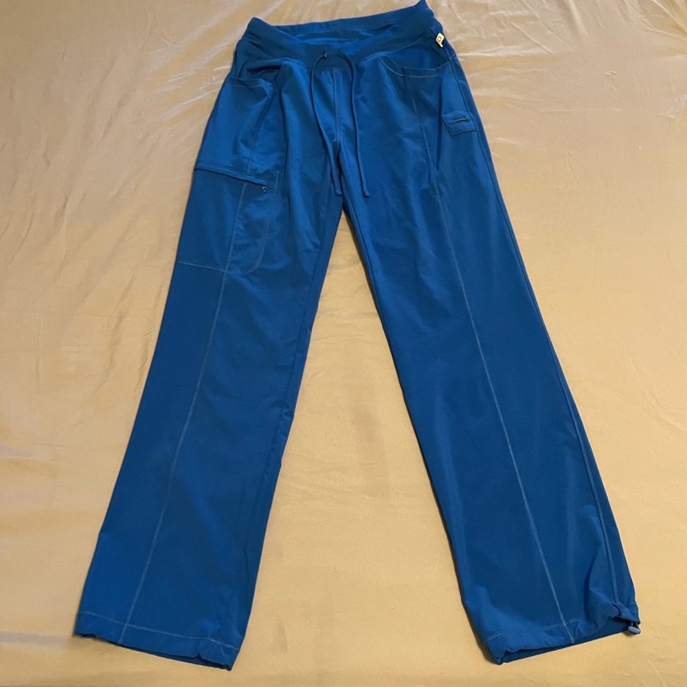 Small blue infinity scrub bottoms